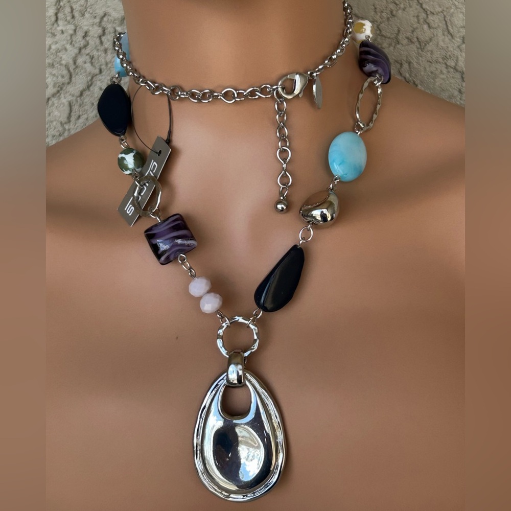 Chico’s Multi-Stone Statement Necklace